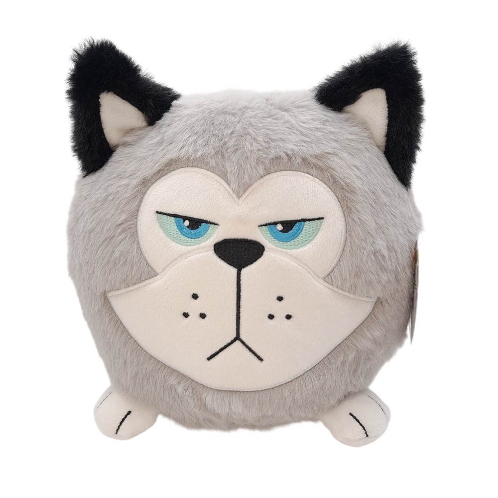 Hangry Petz Cooper the Husky Series 1 Noisy Hangry Tummy Plush Idea Tank Grey
